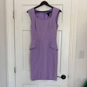 White House Black Market Lavender Midi Dress